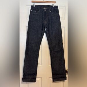 Vintage Rare Helmut Lang Classic Raw Selvedge 5 pocket Jeans Men 30 Button Fly